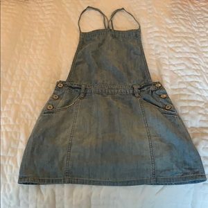 Free people denim mini dress